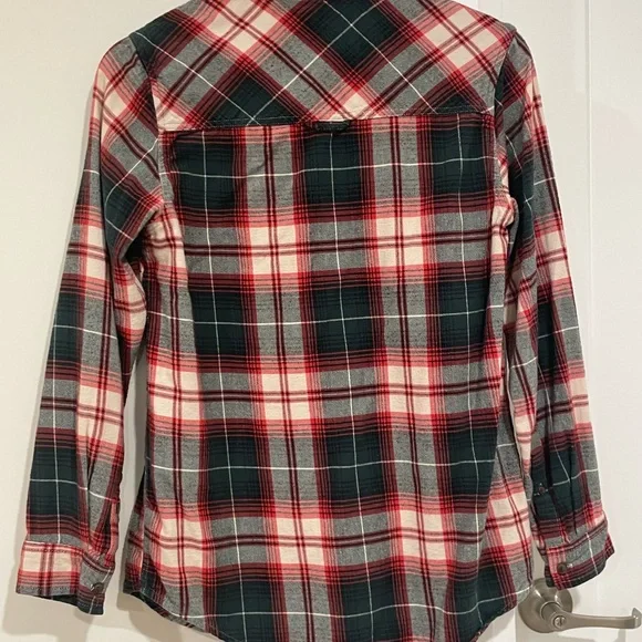 Plaid Roots Button-Up Shirt Red/Green - Picture 10 of 10